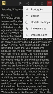 the Daily Gospel android App screenshot 0